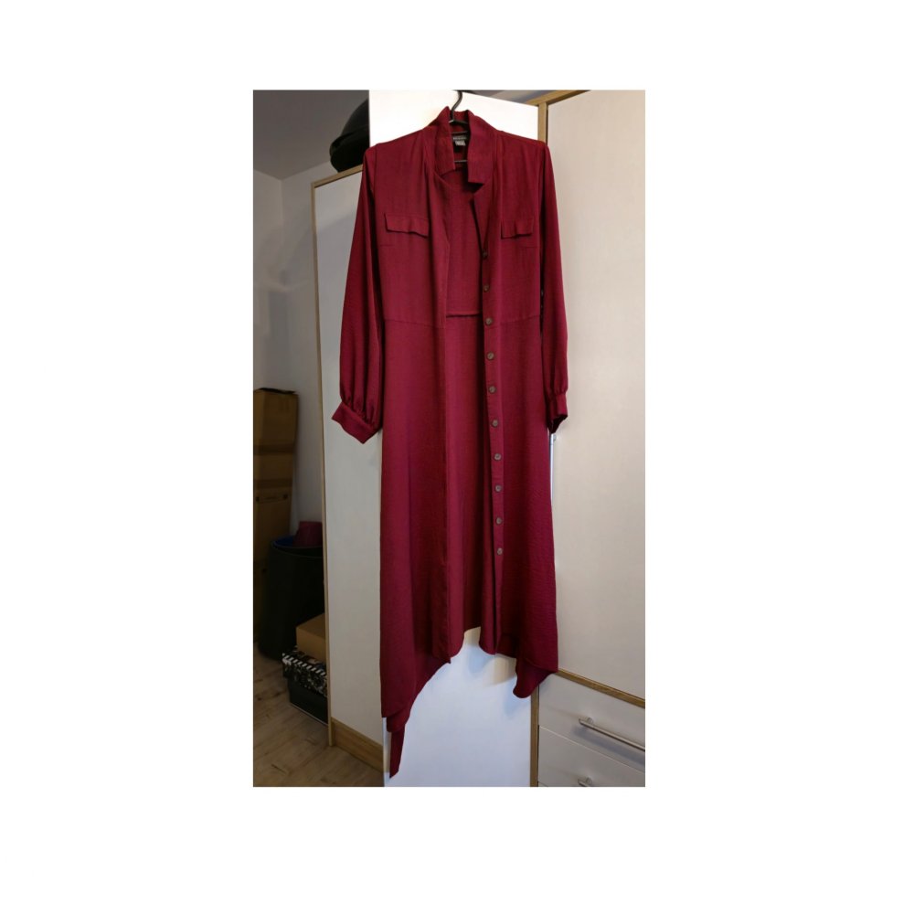 Damen Kleid Größe 36 Burgunderrot 
