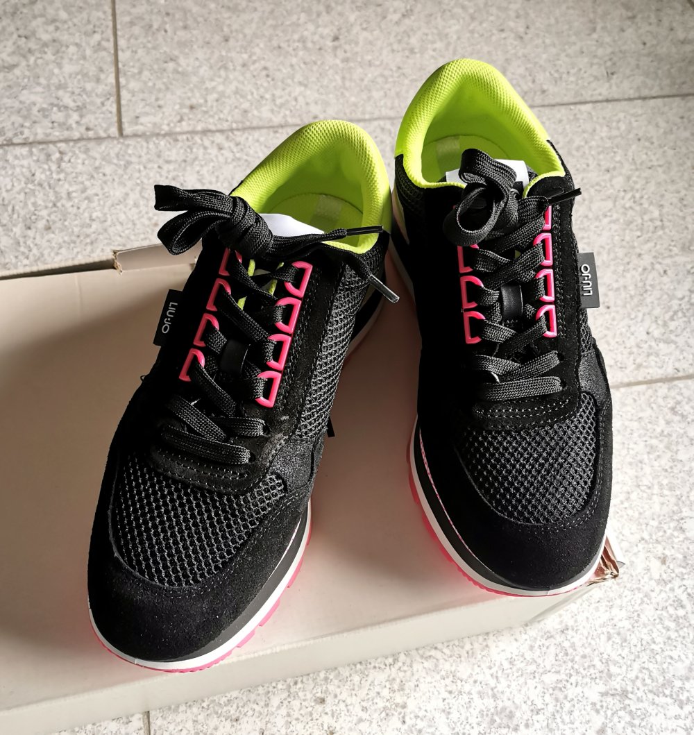 Liu Jo - Amazing 10 Sneaker - Leder / Nylon - Neon - Gr. 38 - Neu!