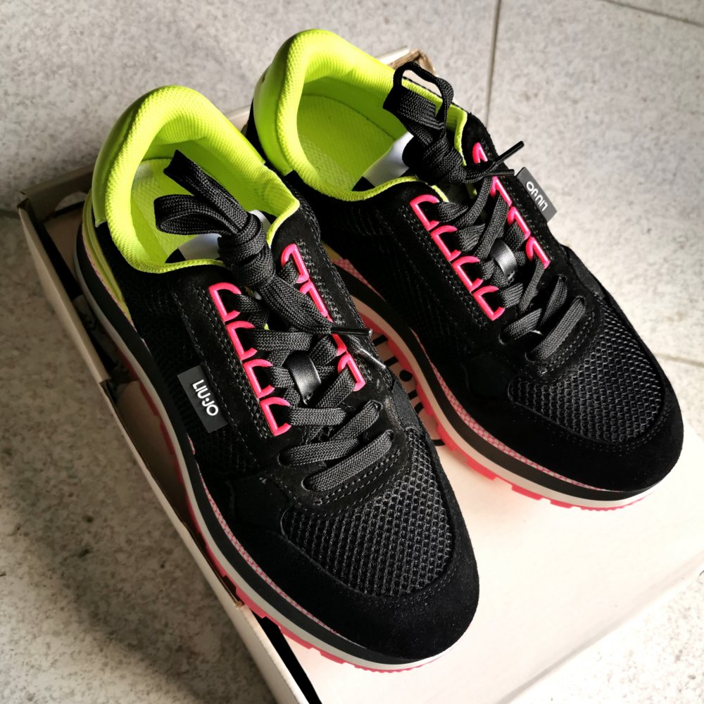 Liu Jo - Amazing 10 Sneaker - Leder / Nylon - Neon - Gr. 38 - Neu!