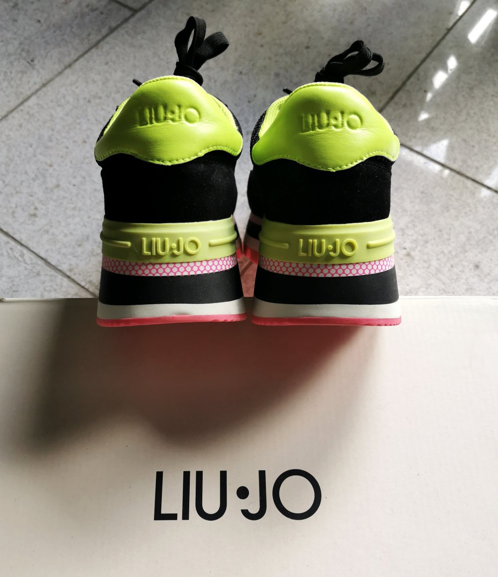 Liu Jo - Amazing 10 Sneaker - Leder / Nylon - Neon - Gr. 38 - Neu!