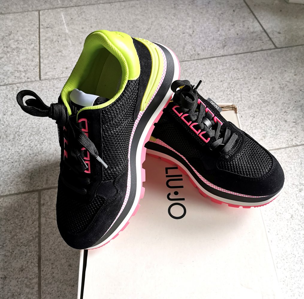 Liu Jo - Amazing 10 Sneaker - Leder / Nylon - Neon - Gr. 38 - Neu!