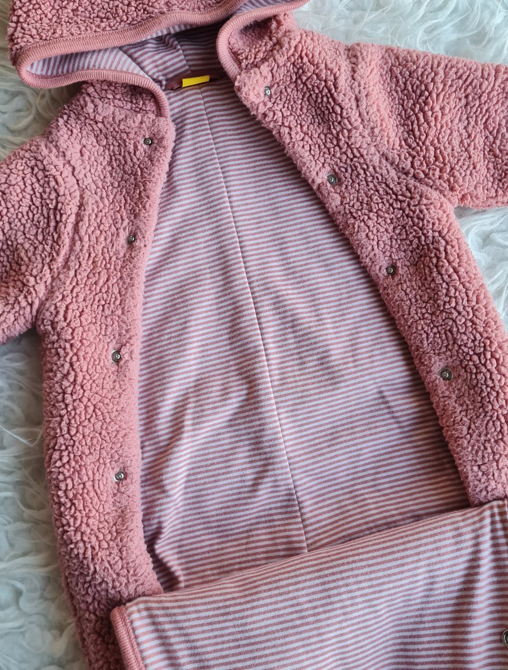 Baby Mädchen Steiff Overal Anzug Kuschelanzug, wattiert, Gr. 50/56