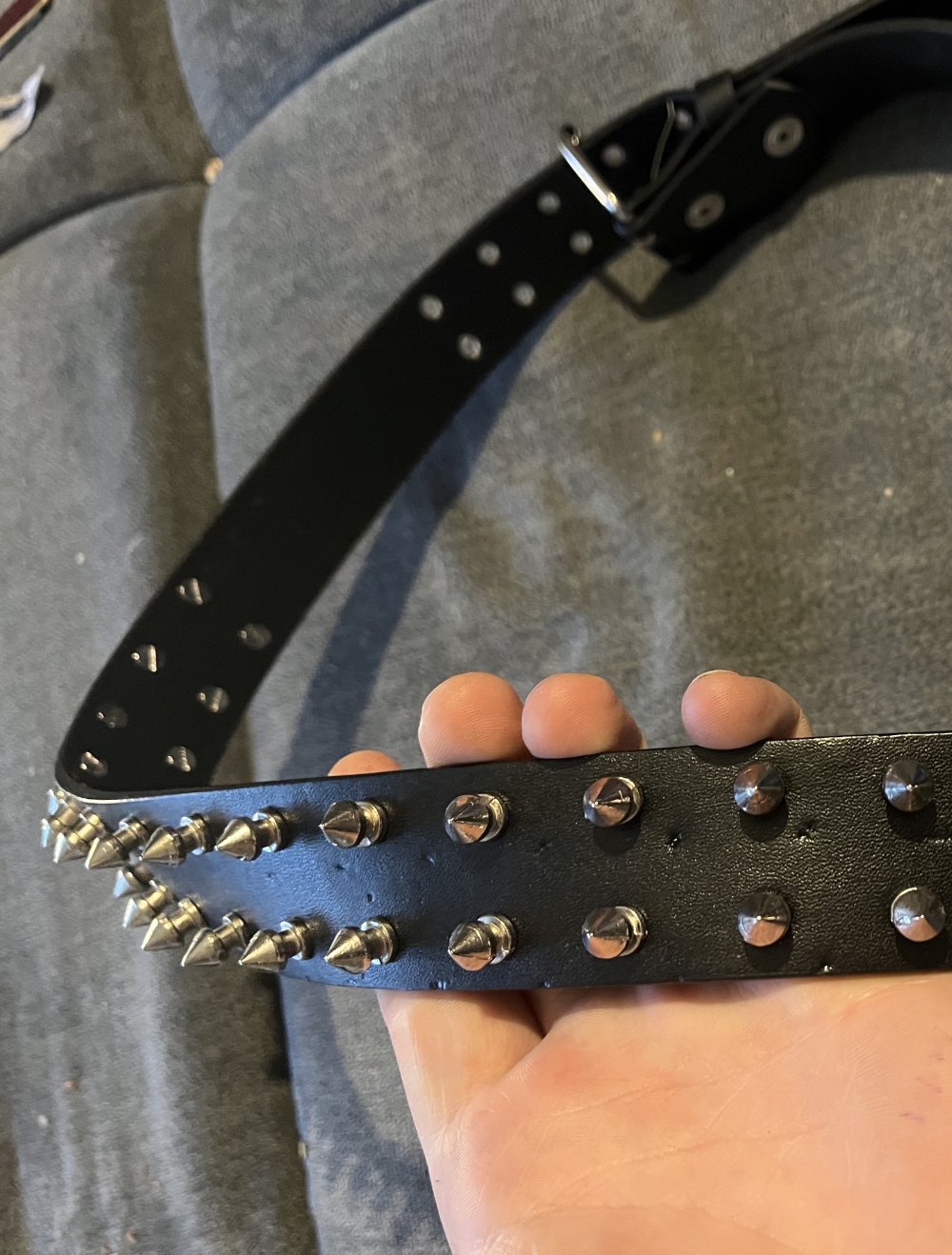 Vintage Goth Emo Nieten Leder Gürtel