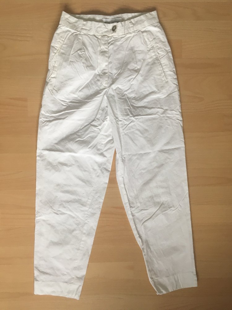 René Lezard Hose / Sommerhose, weiß, 100 % Baumwolle - Gr. 38 / M