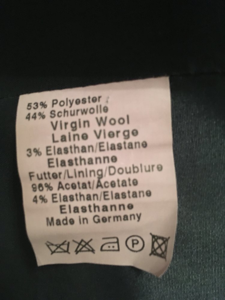NEU - Elégance Hosenanzug / Hose + Blazer / Jacke, blau dunkelblau weiß - Gr. 40 / L
