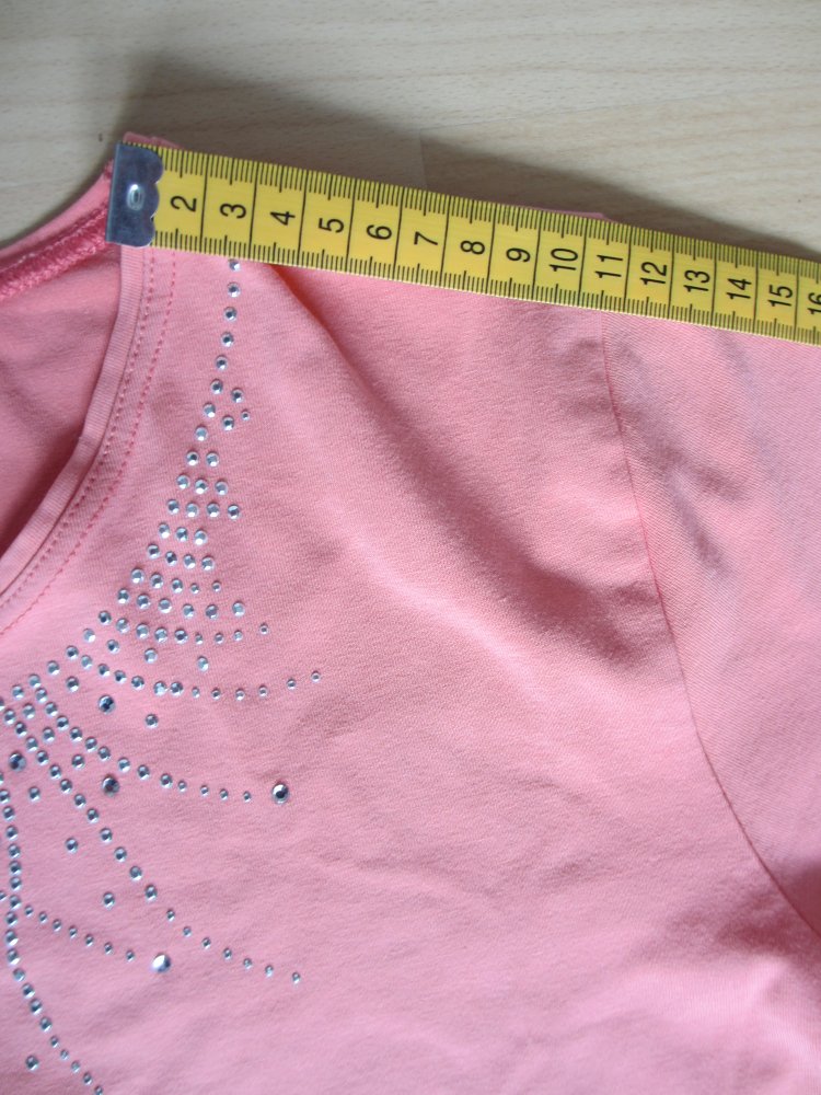 Vilona T-shirt, pink glitzer, 95 % Baumwolle - Gr. L / 40