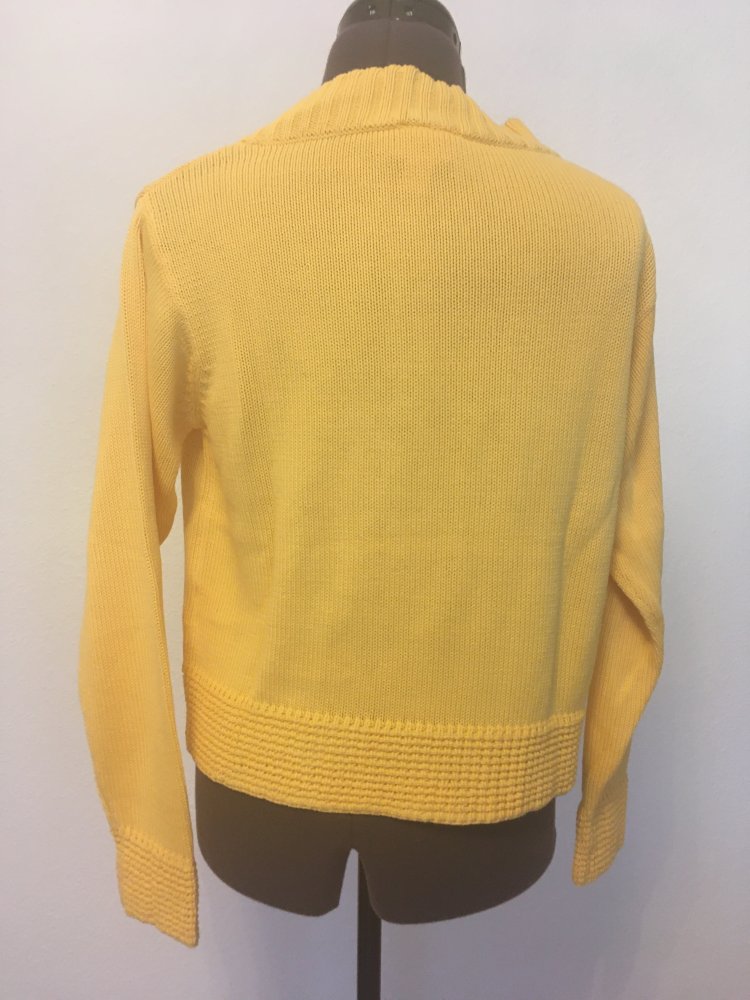 Apart Pullover / Pulli, Strick gelb - Gr. 34 - 36 / XS - S