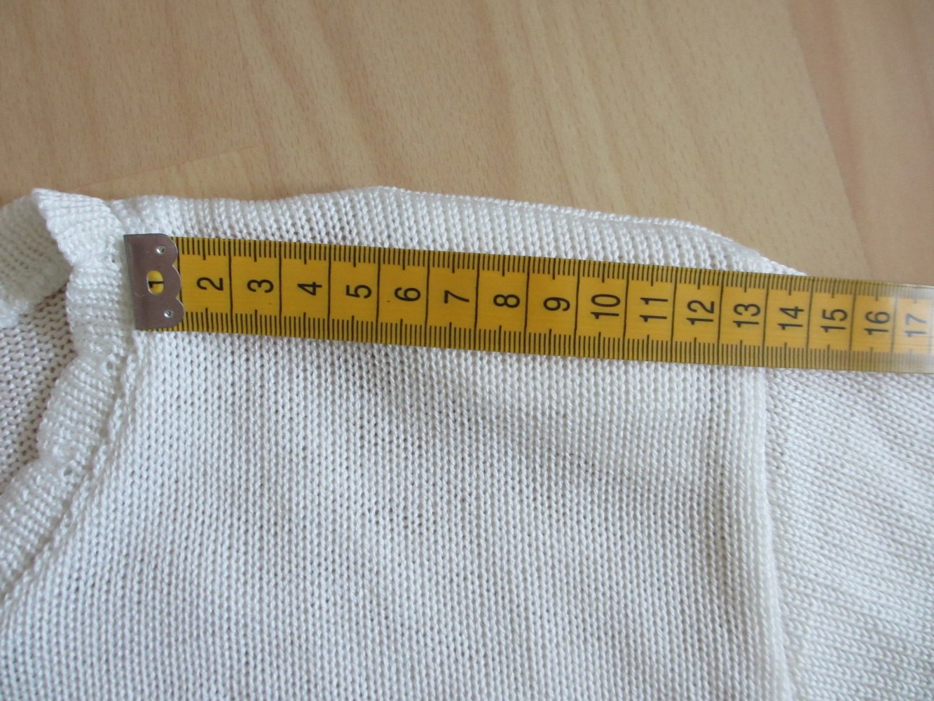 Vintage - Handmade Strickpullover, Blau Weiß - Gr. 40 / L