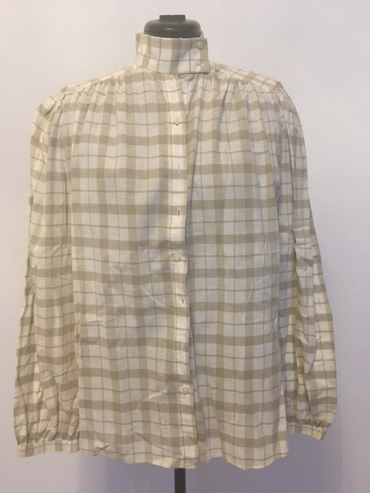 Vintage - Hemd / Hemdbluse kariert, Gr. 38 / M