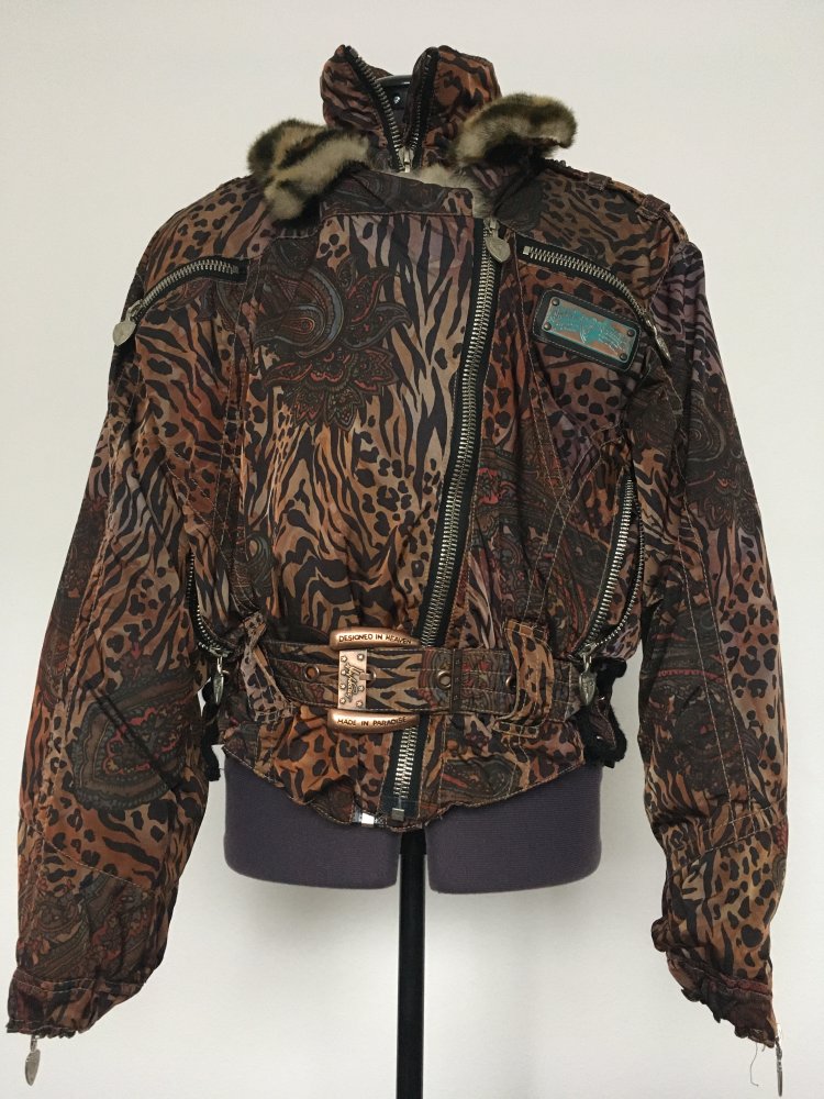 NEU - Highsociety Jacke / Winterjacke, schwarz braun - Gr. M / 38