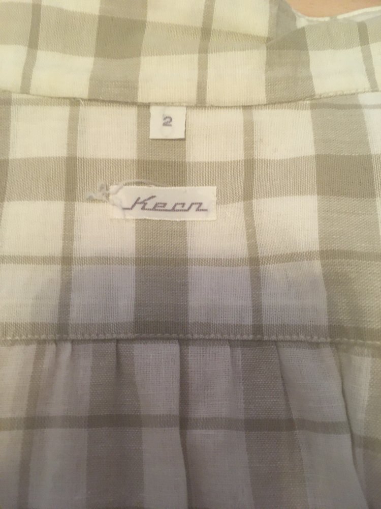 Vintage - Hemd / Hemdbluse kariert, Gr. 38 / M