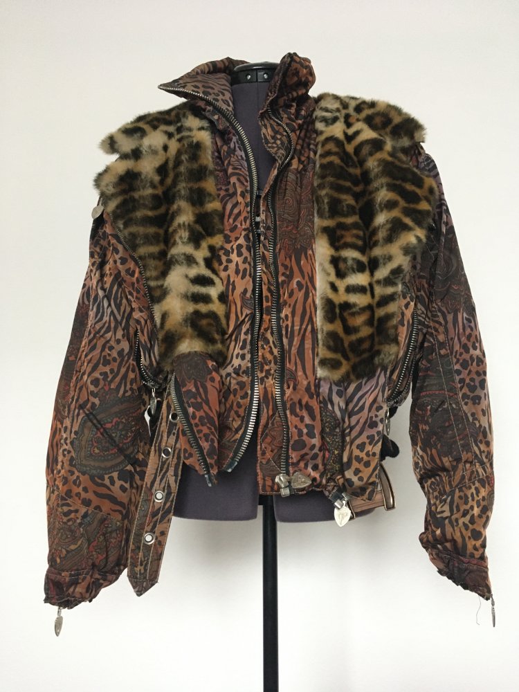 NEU - Highsociety Jacke / Winterjacke, schwarz braun - Gr. M / 38