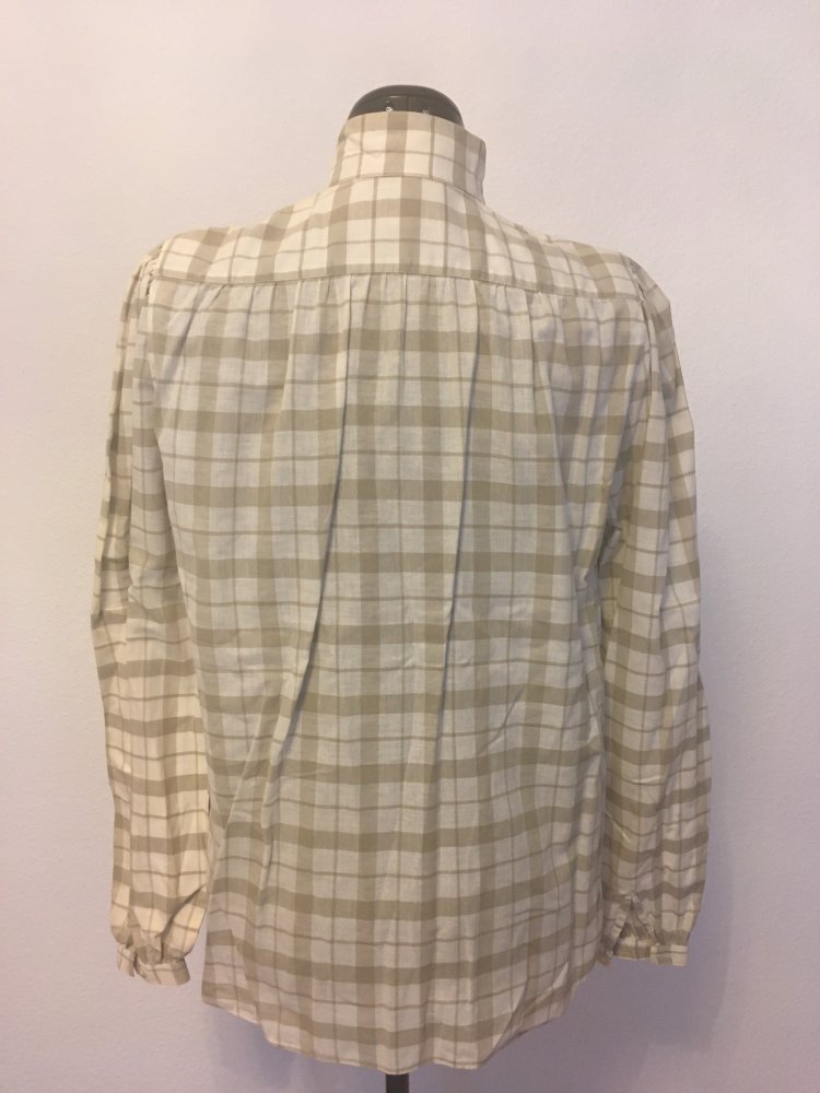 Vintage - Hemd / Hemdbluse kariert, Gr. 38 / M
