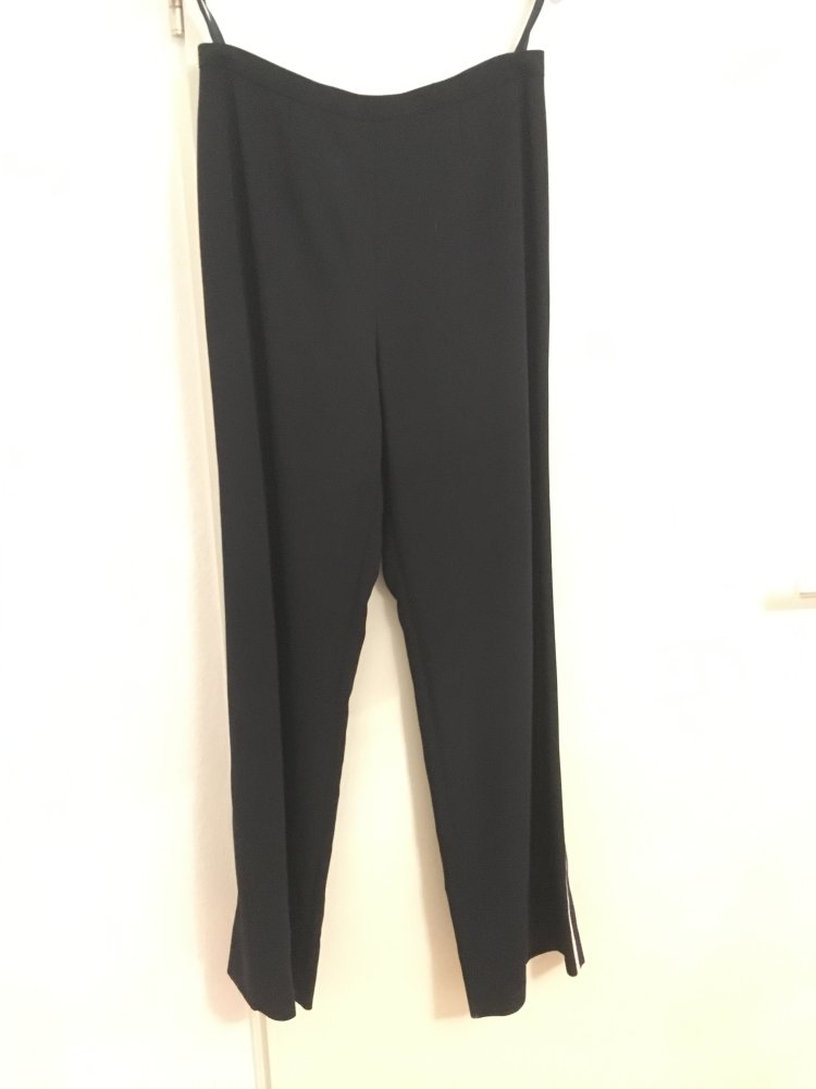 NEU - Elégance Hosenanzug / Hose + Blazer / Jacke, blau dunkelblau weiß - Gr. 40 / L