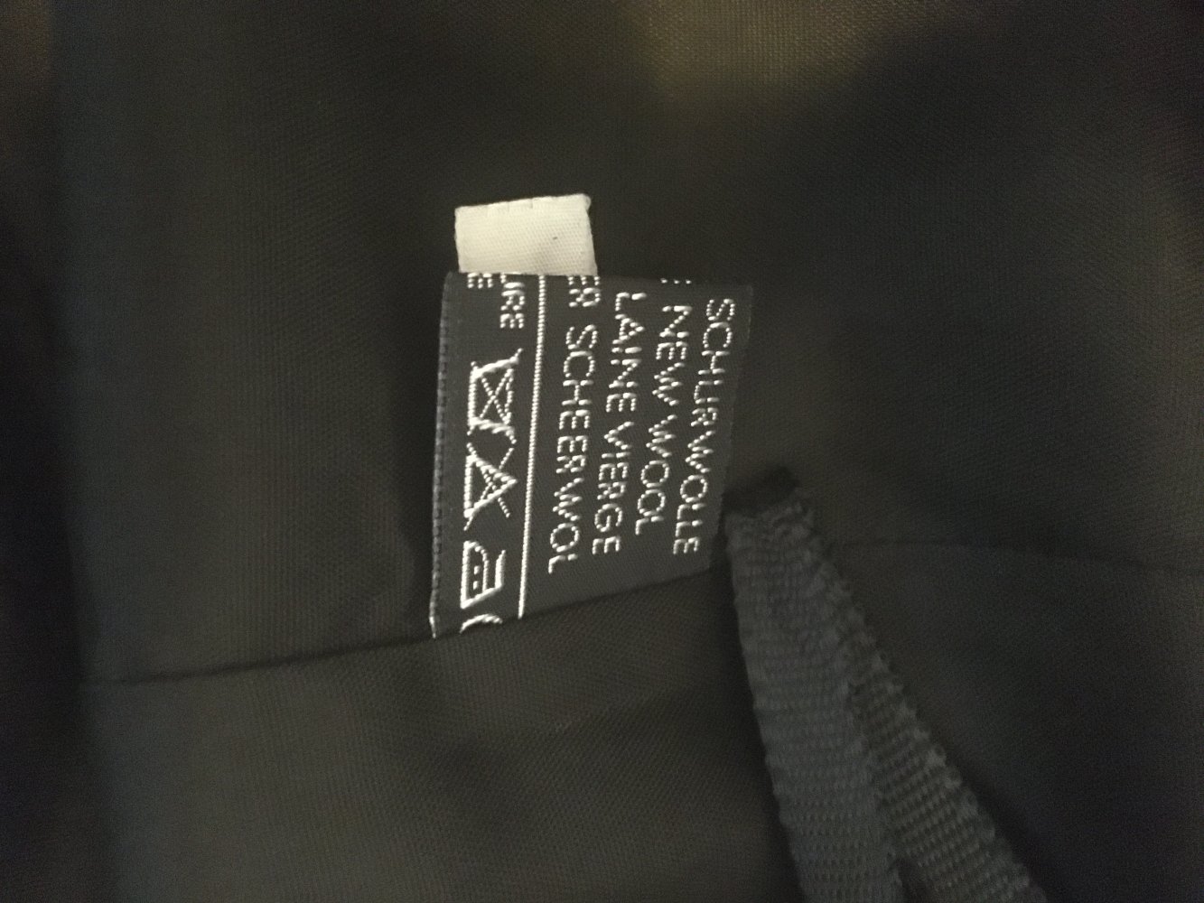 Bleistiftrock, 100 % Schurwolle, schwarz - Gr. 38 / M