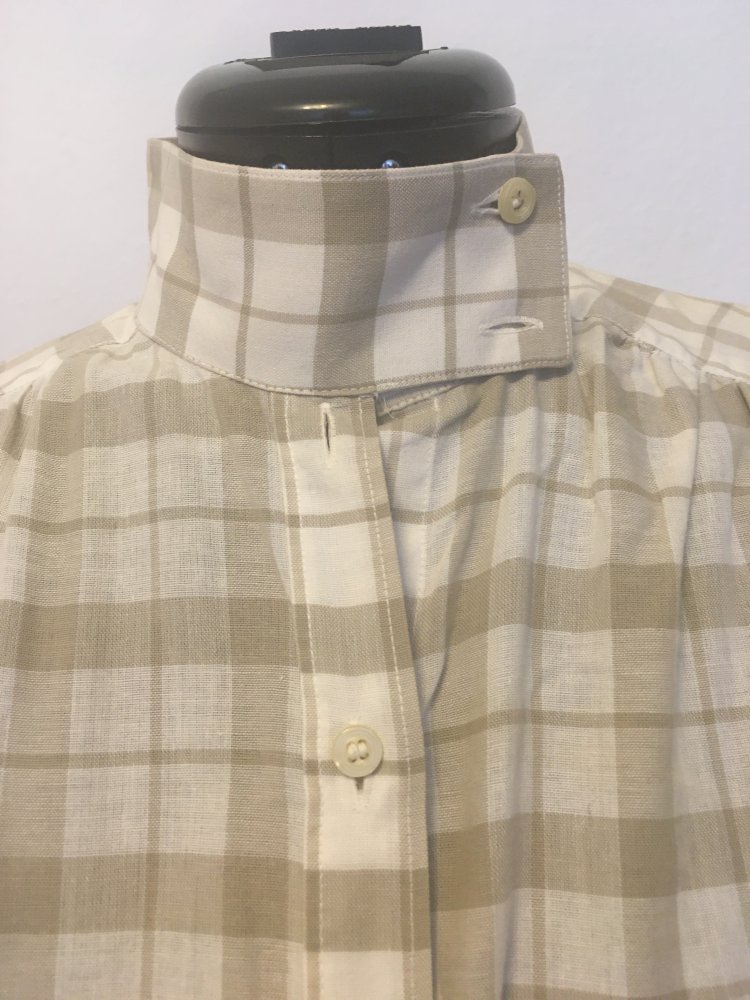 Vintage - Hemd / Hemdbluse kariert, Gr. 38 / M