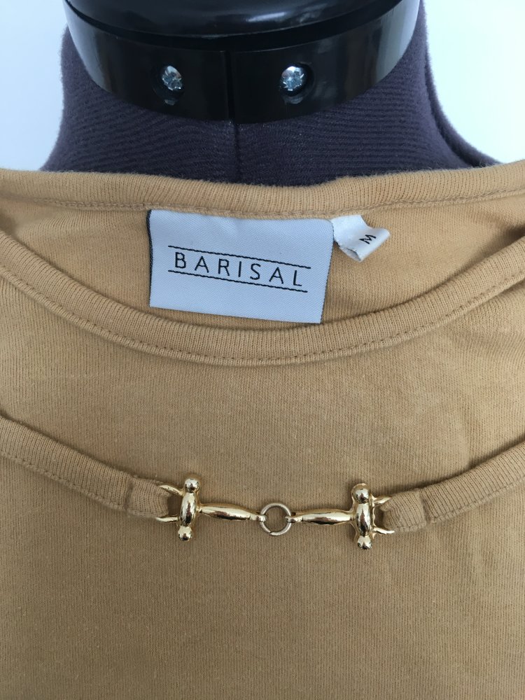 Barisal - Sweatshirt / Pullover, beige braun gold, 100 % Baumwolle - Gr. M / 38