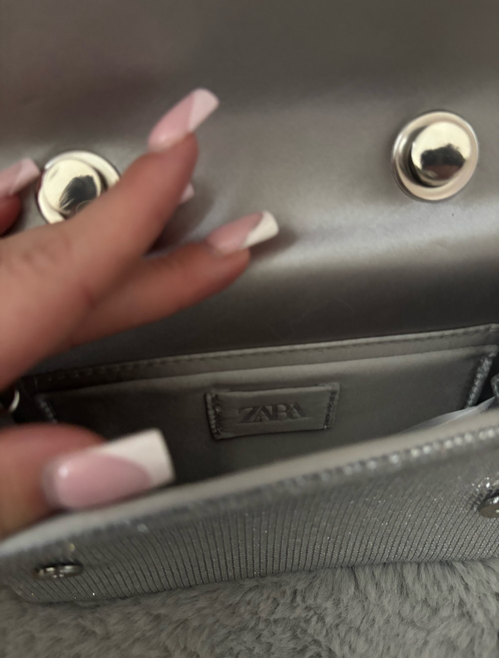 Zara Glitzer Tasche