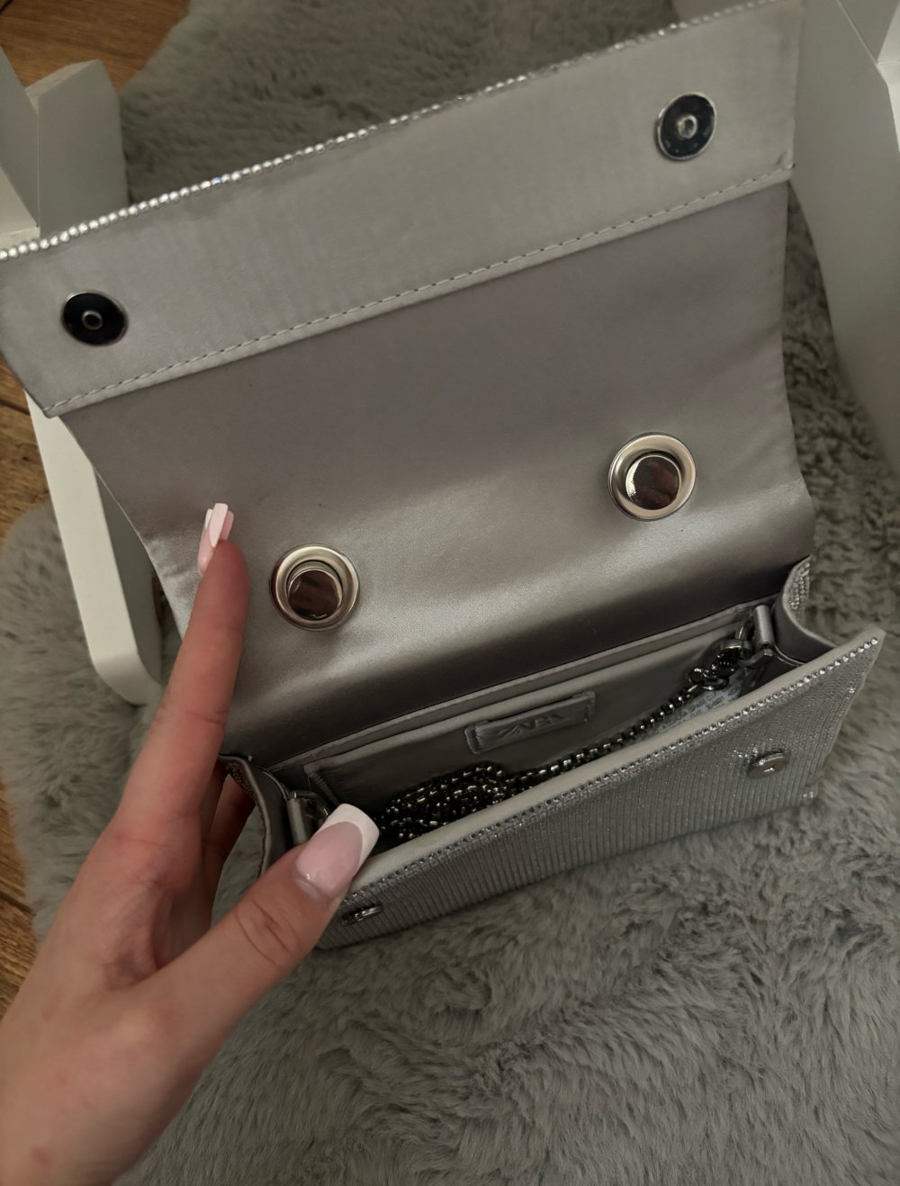 Zara Glitzer Tasche