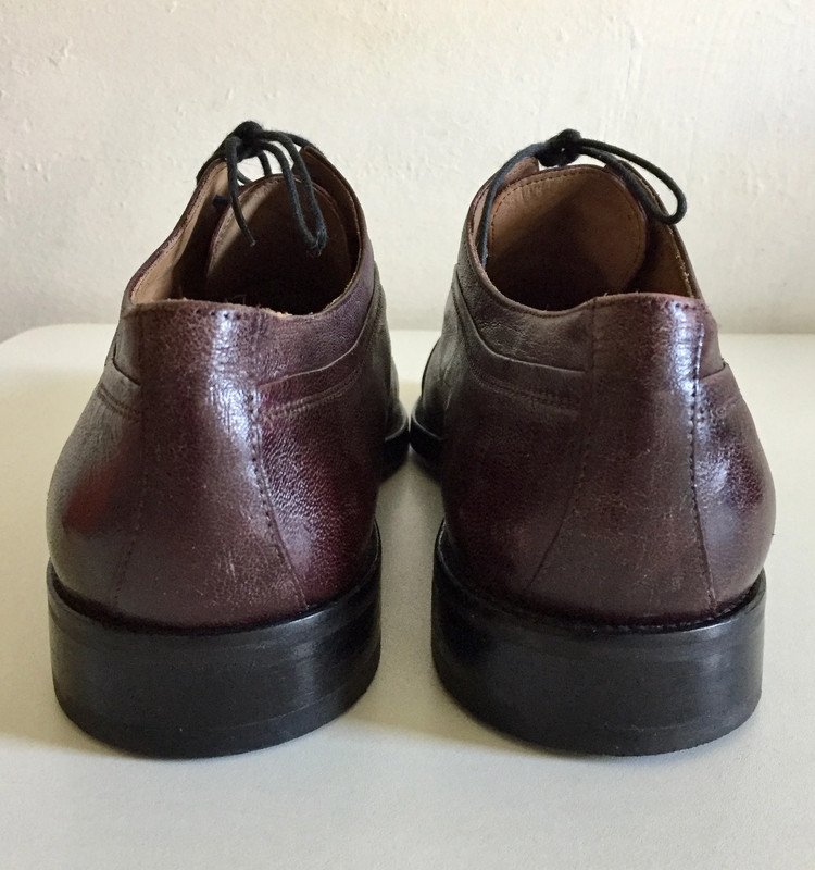 Vintage Echt Leder Schnürschuhe