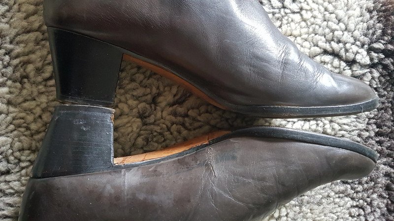 Elegante Vintage Stiefel in braun-grau 39,5 80-er Jahre
