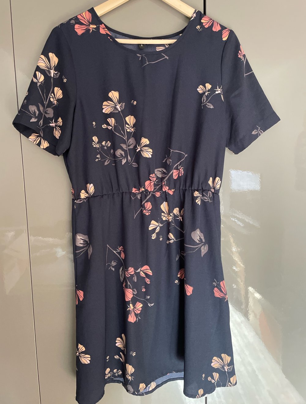 blaues Blümchenkleid Gr. L