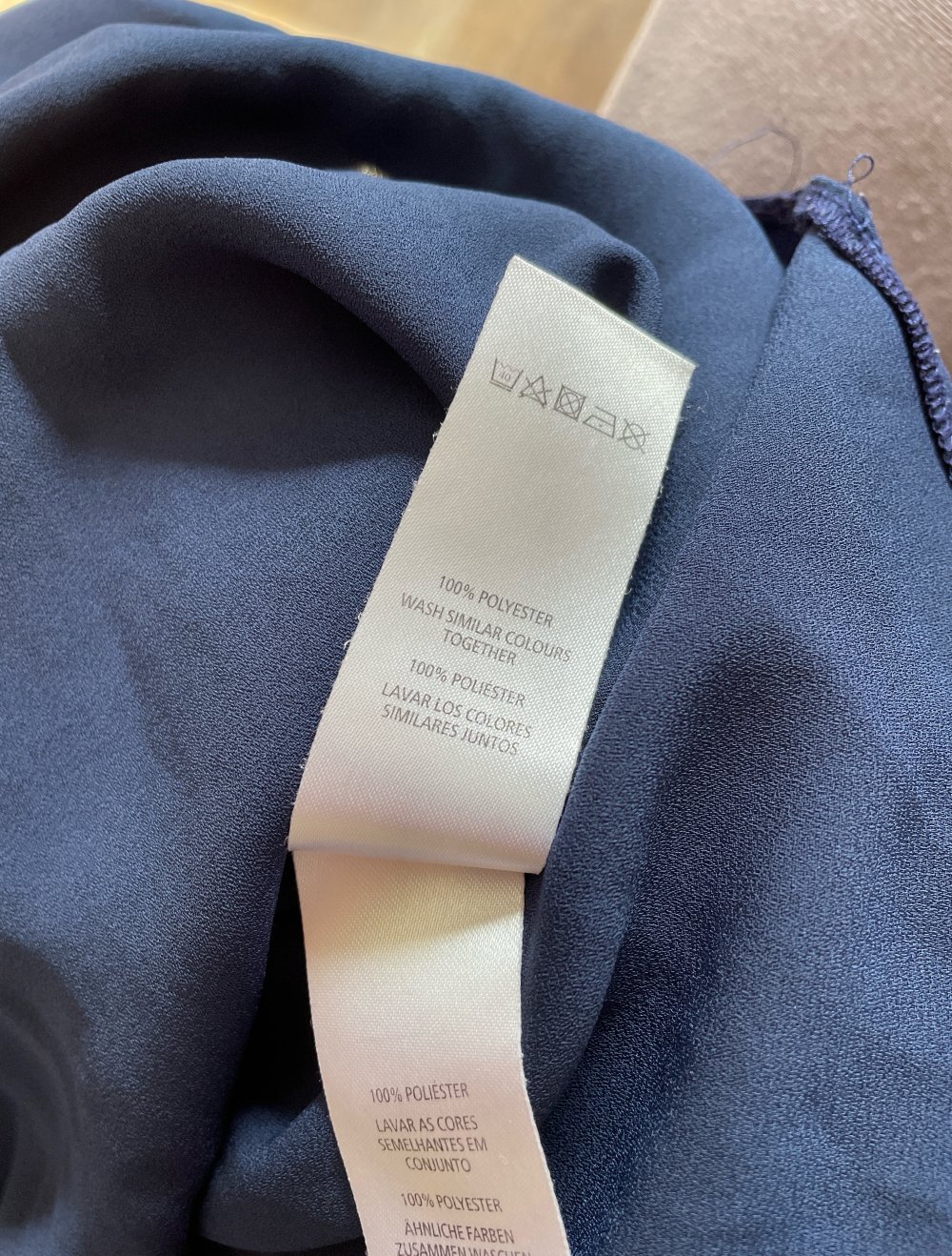 Blaue Bluse 3/4 Arm Gr. 40