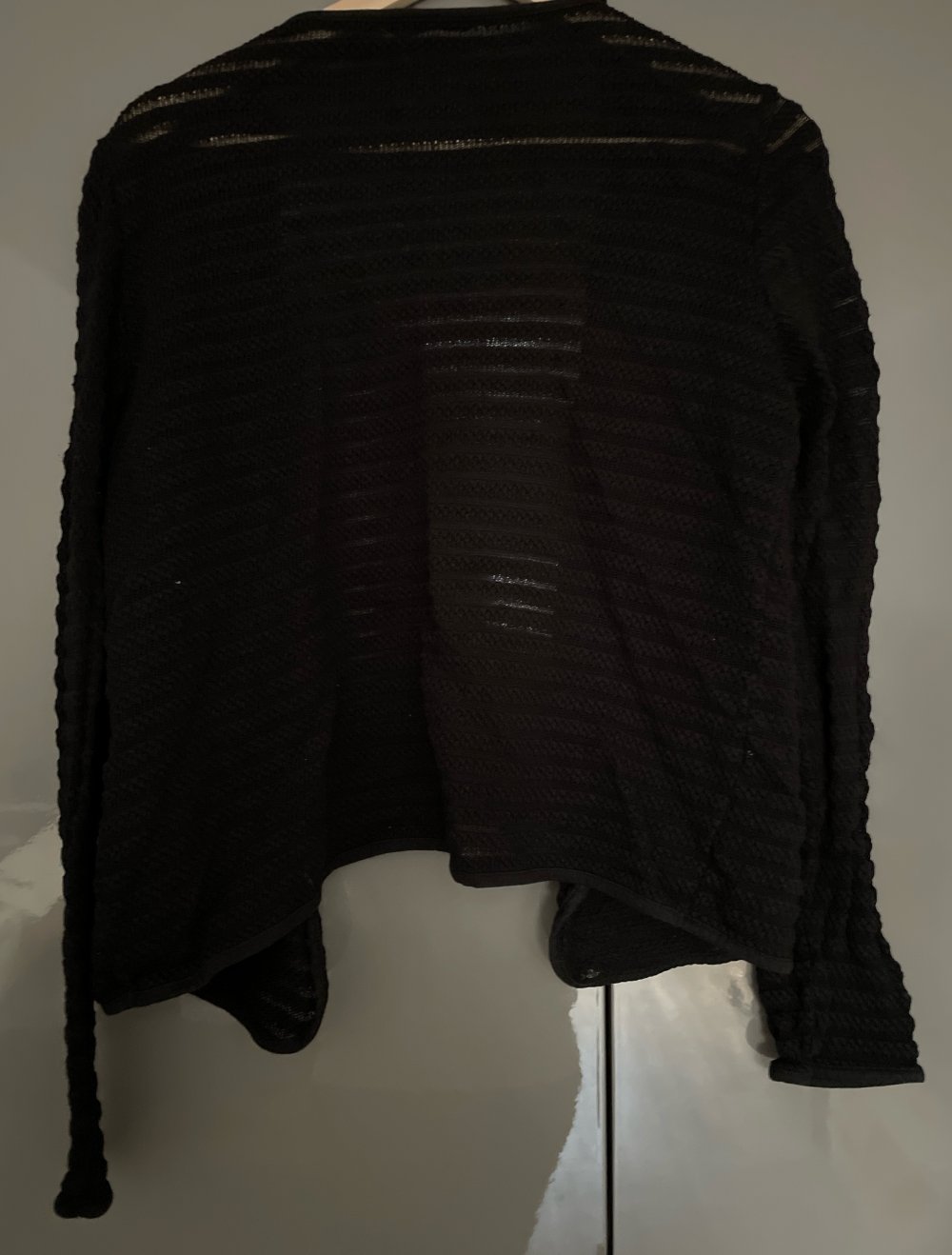 schwarze Strickjacke Gr. L