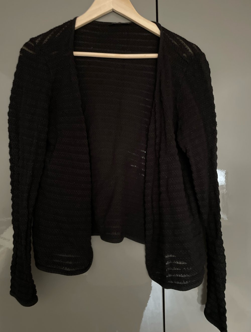 schwarze Strickjacke Gr. L