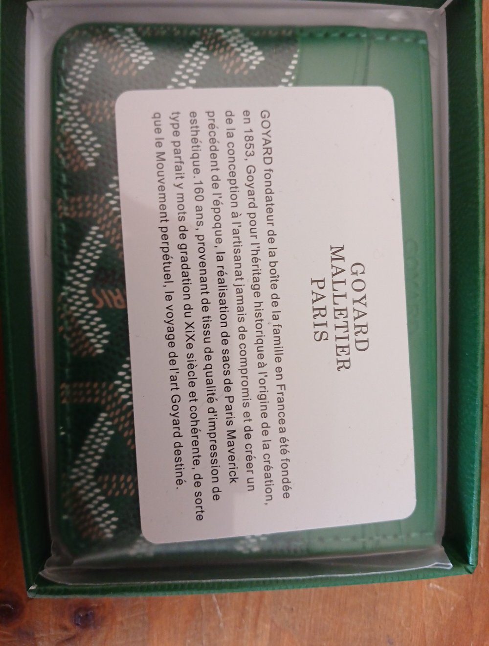 Goyard Portemonnaie grün