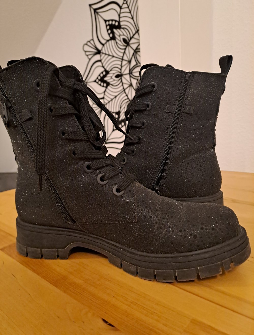 Stiefel Glitteroptik