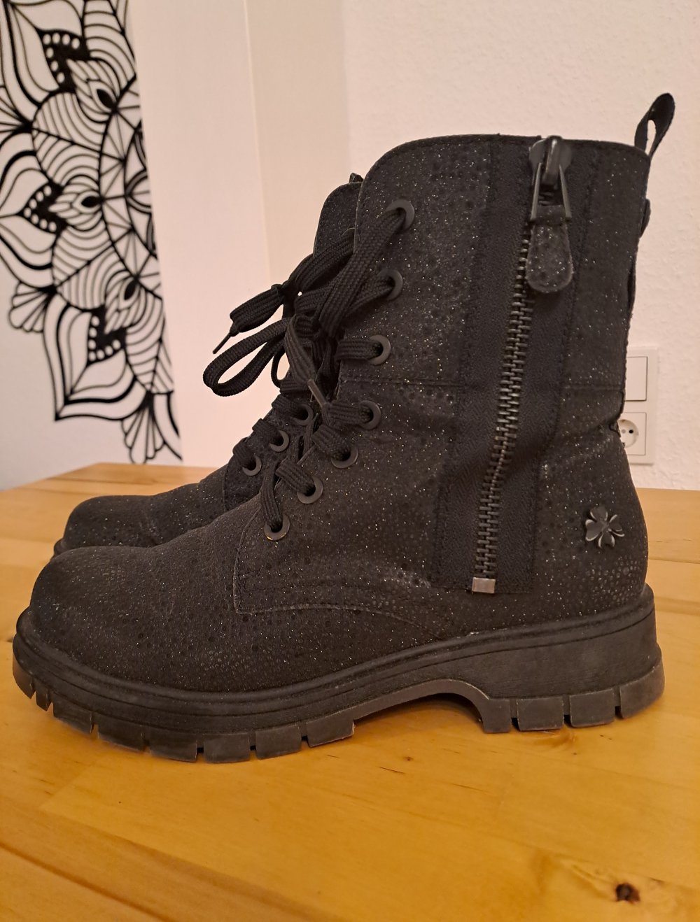 Stiefel Glitteroptik