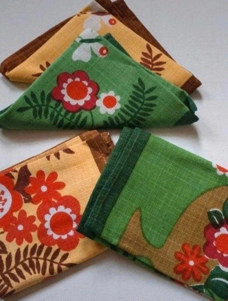 Vintage, DDR Platzdeckchen Set, 4-teilig