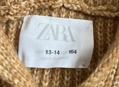 Süßer Strickpullover mit Zopfmuster von Zara in Gr. 164 Neu