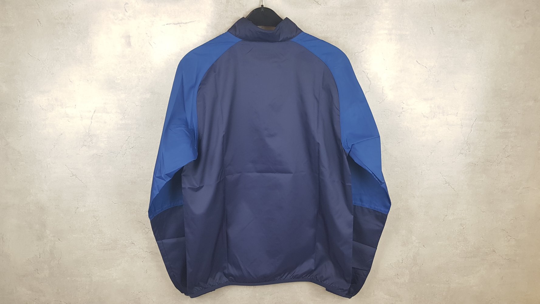 PUMA Cup 1/4 Zip Herren Trainings Lauf Oberteil Windbreaker blau Größe S