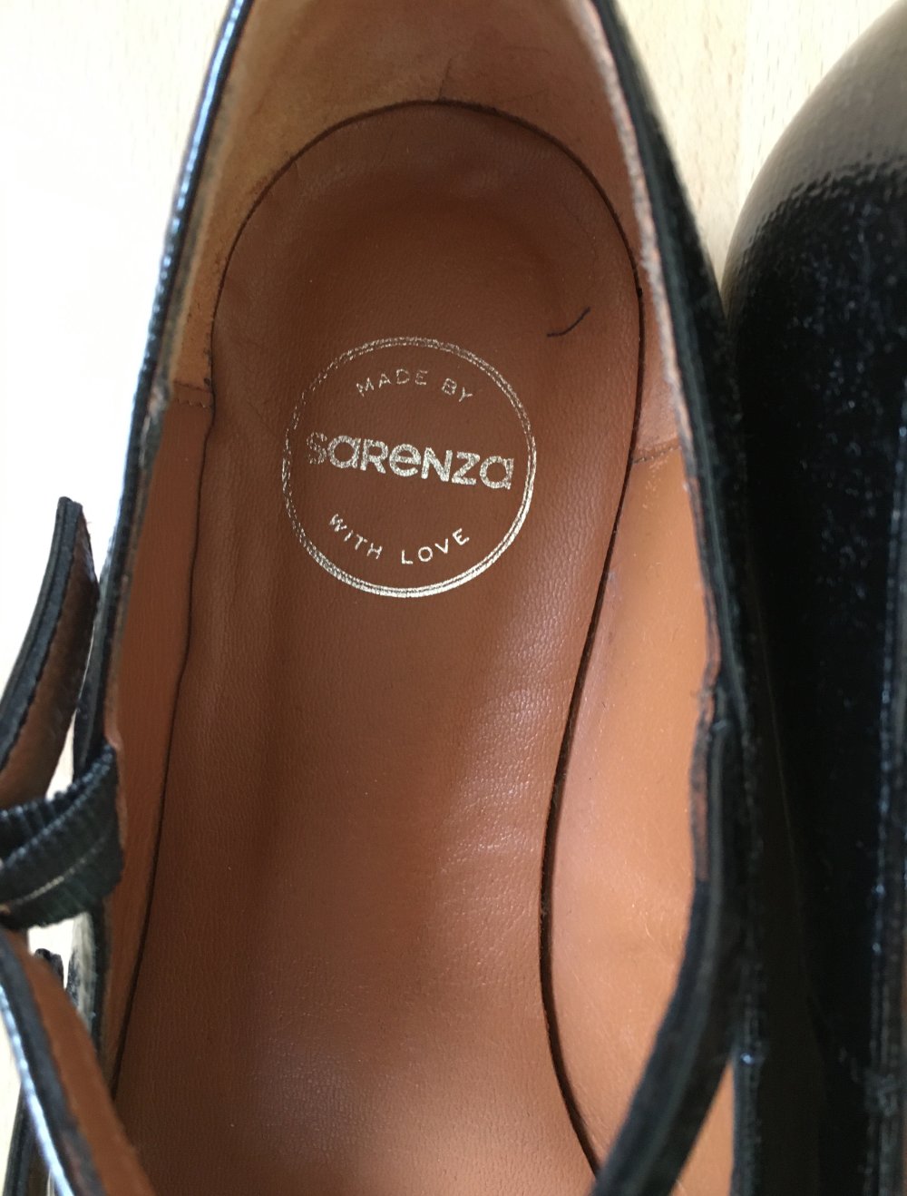 sarenza Ballerina Gr.38 schwar/lack
