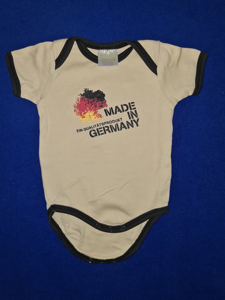 Kurzarmbody „Made In Germany“, Dimo, Größe 62/68