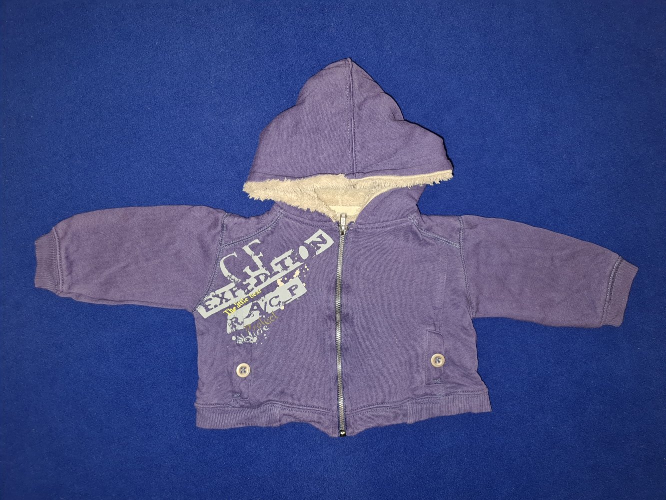 Jacke mit Kapuze, dünn, 6 Monate (ca. Gr. 62/68)