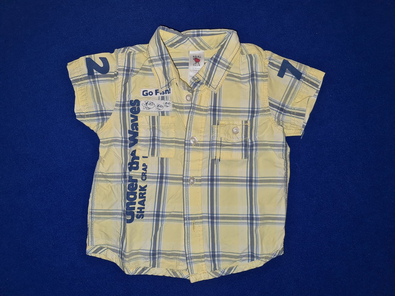 Hemd, kurze Ärmel, Baby Club, Größe 68