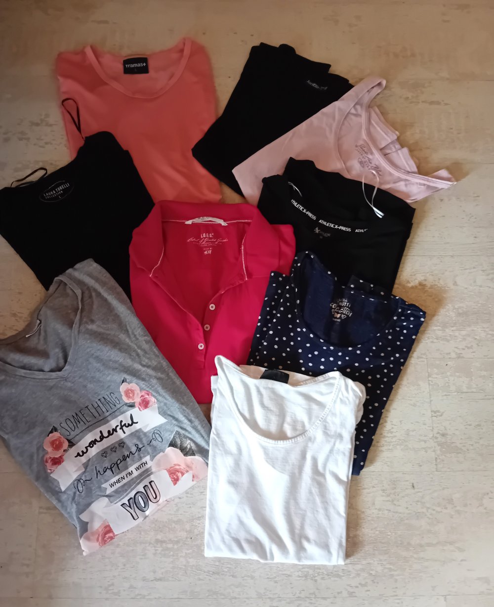 20 Teile Bekleidungs Paket Gr. L 40/42 Shirts Hosen usw.