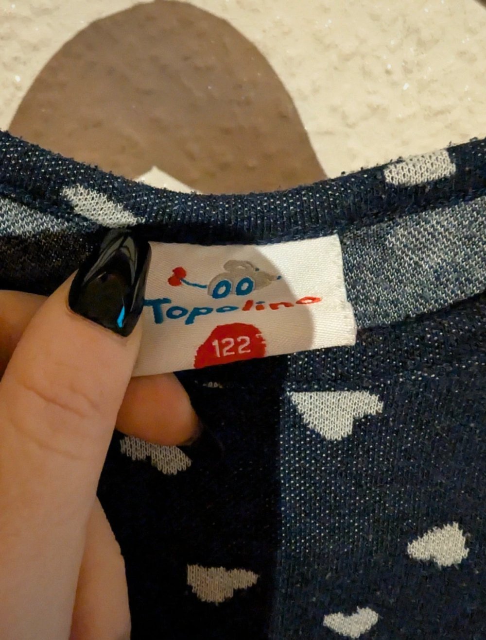 Herz-Pullover Topilino Gr. 122