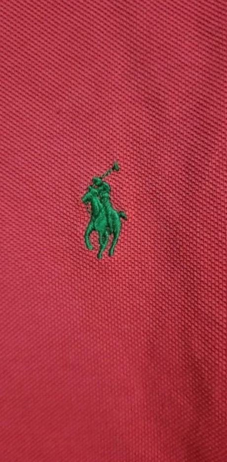 Ralph Lauren Polo-Shirt - rot - grünes Logo