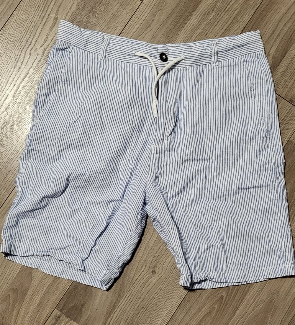 blau/weiß gestreifte kurze Hose - Herren - S