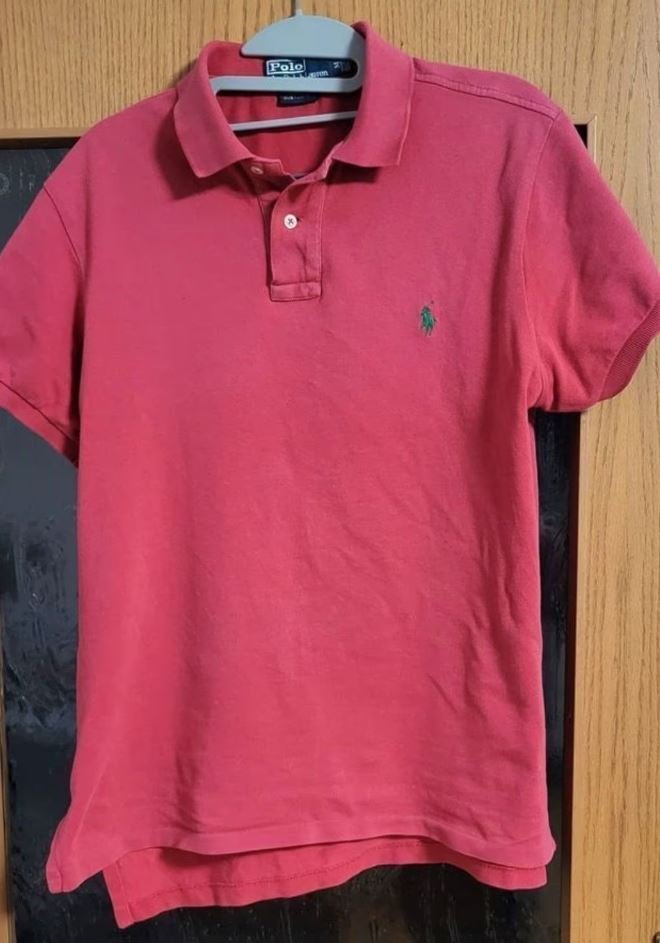 Ralph Lauren Polo-Shirt - rot - grünes Logo
