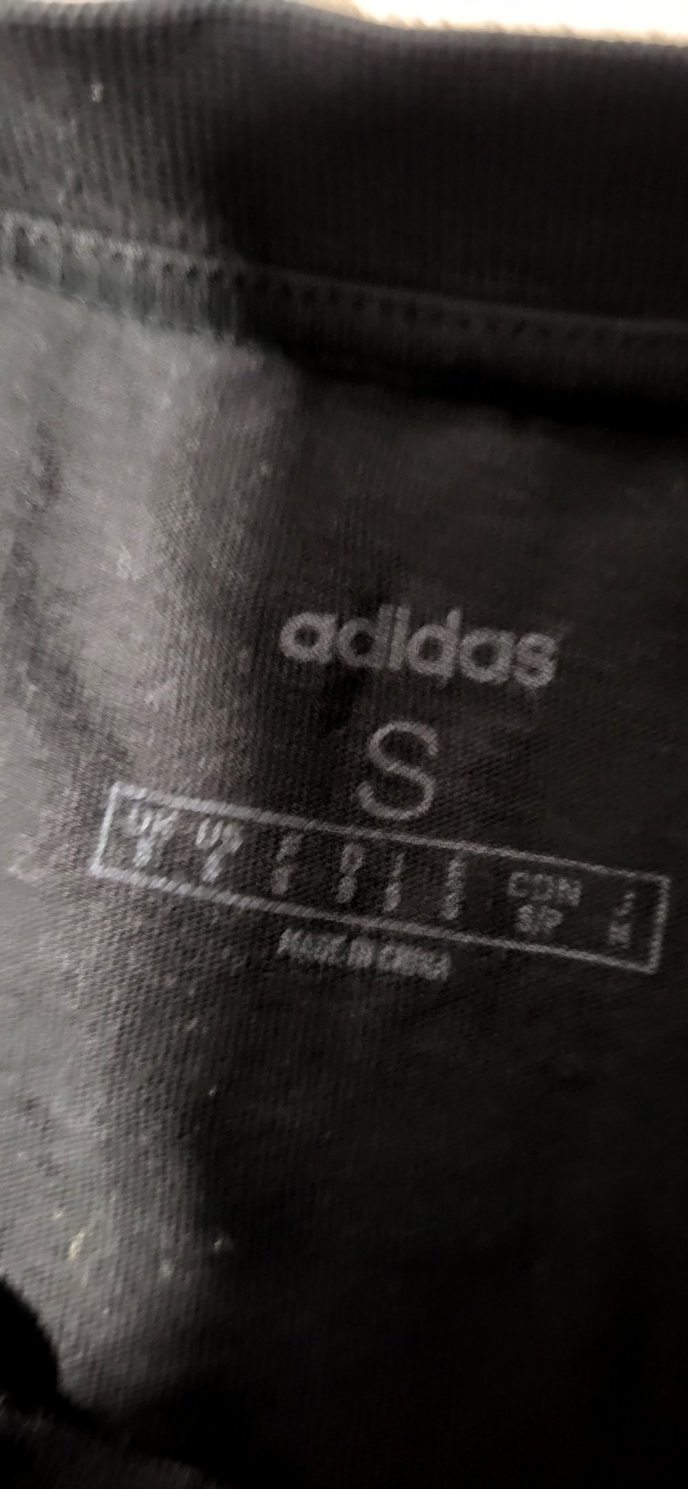 Herren Adidas Tshirt in Schwarz - Größe S