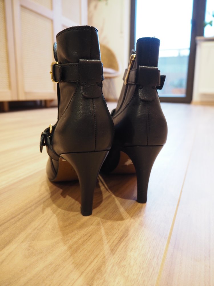 Elegante Leder-Stiefeletten, Echtleder