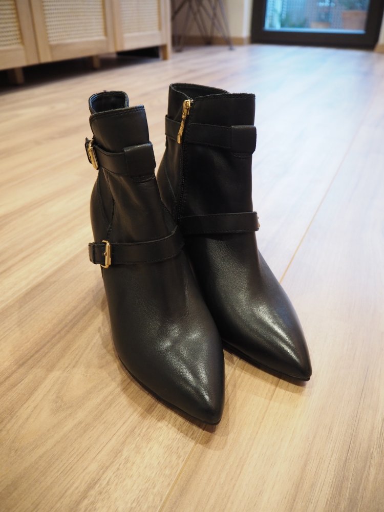 Elegante Leder-Stiefeletten, Echtleder