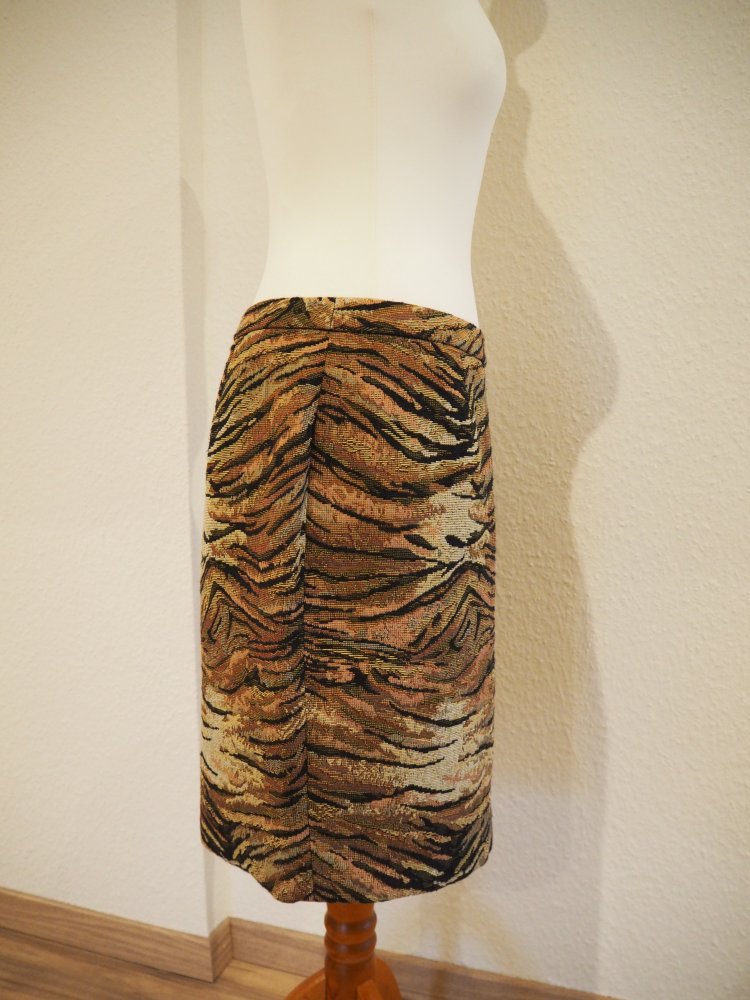 Eleganter Bleistiftrock mit Tigermuster