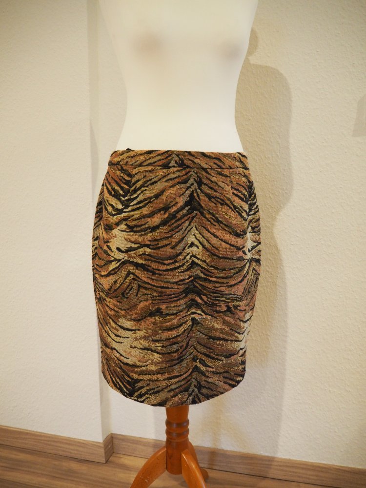 Eleganter Bleistiftrock mit Tigermuster