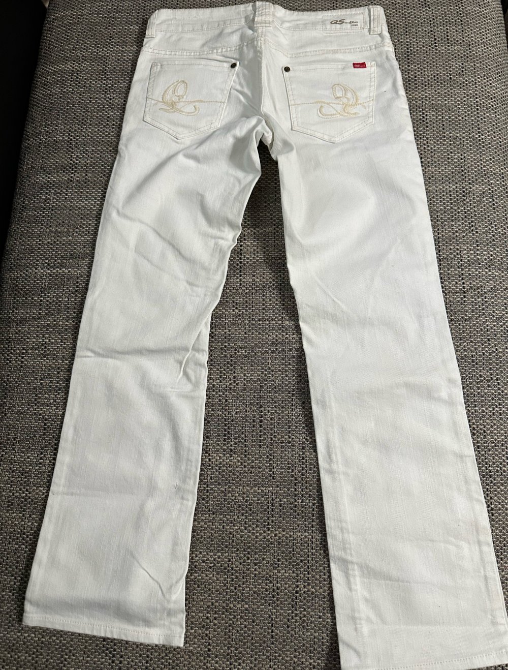 s.oliver Hose Gr.s Jeanshose weis